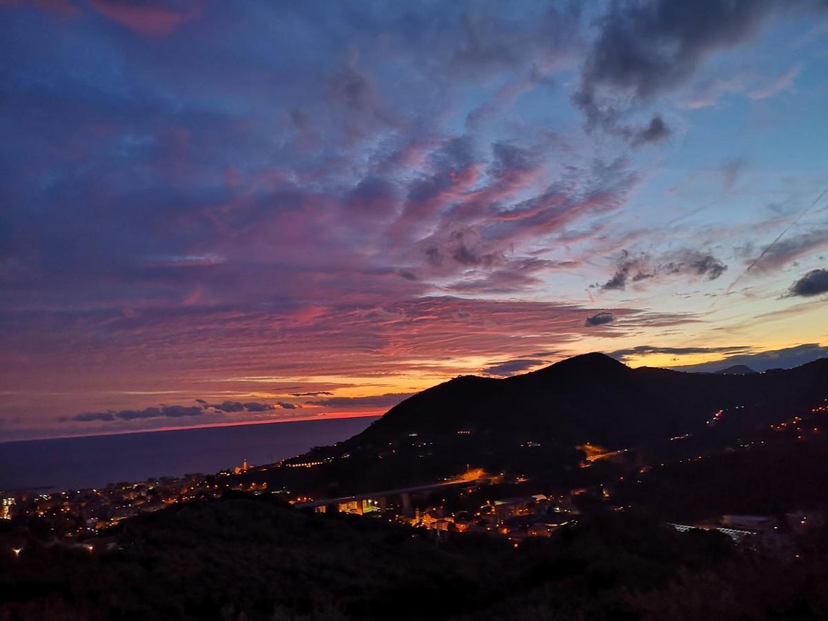 La Vivagna - Casa Vista Mare Tra Gli Ulivi Βίλα Leivi Εξωτερικό φωτογραφία