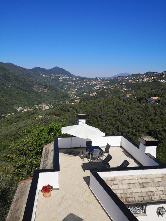 La Vivagna - Casa Vista Mare Tra Gli Ulivi Βίλα Leivi Εξωτερικό φωτογραφία